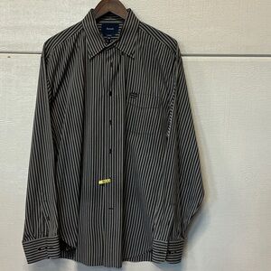 Arrow Black and Gray Pinstripe Dress Shirt